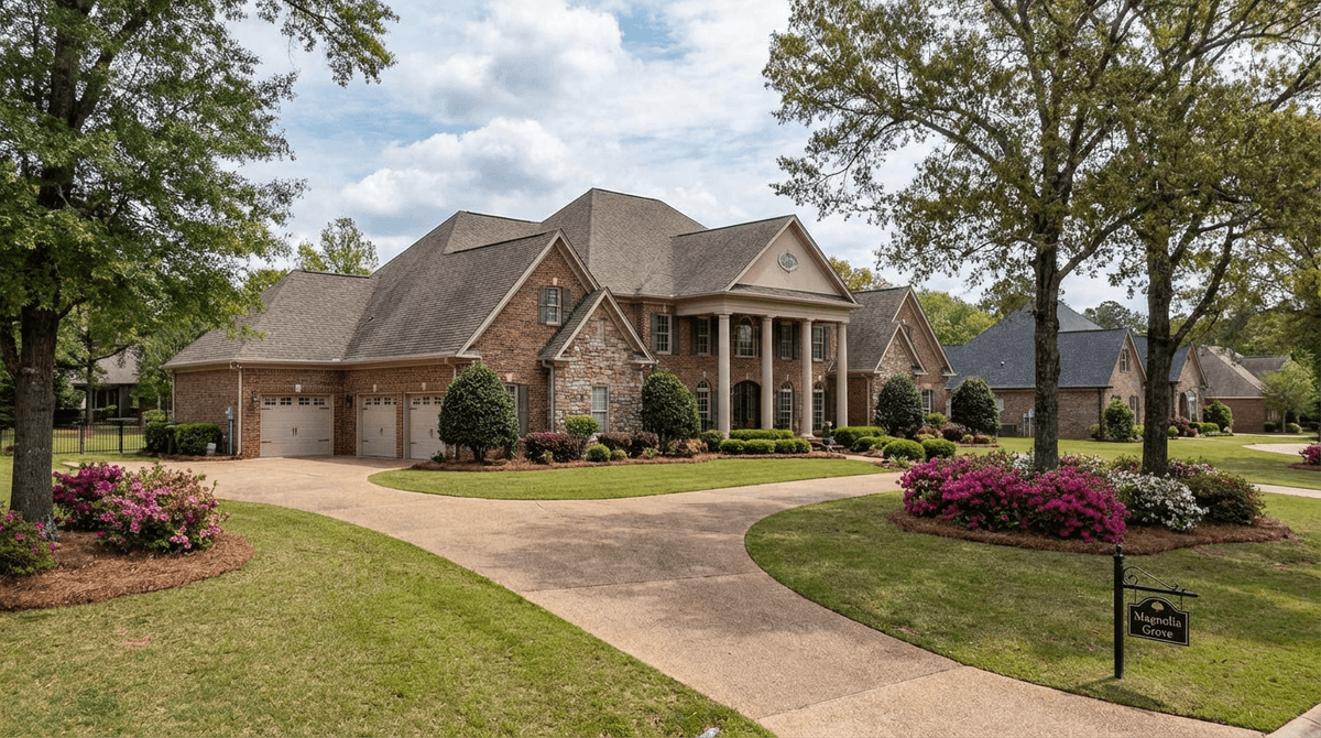 Beautiful new home representing the dream of ownership